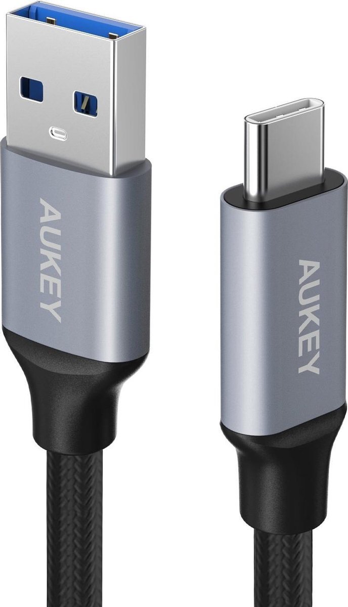Aukey Cable USB-A to USB-C 1.0m, black
