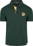 Superdry Polo Piqué Monogram Donkergroen - Maat L - Heren