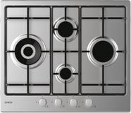 Candy Timeless CHW6D4WX Roestvrijstaal Ingebouwd 60 cm Gaskookplaat 4 zone(s)