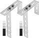 Sans marque 2 pièces support d'angle 90 degrés pour panneau solaire de balcon