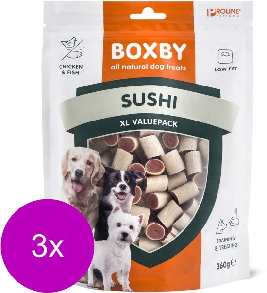 Proline Boxby Original - Hondensnacks - 3 x 360 g Valuepack