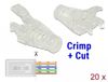 Delock Strain Relief Boot for RJ45 Crimp+Cut plug 20 pieces
