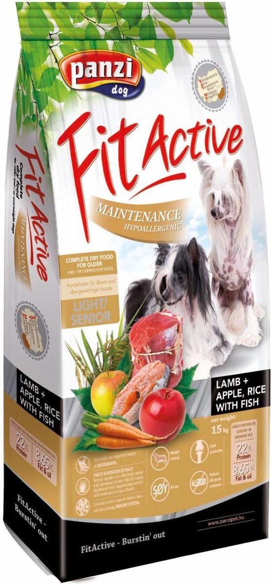 Panzi-Pet Fit Active - Hondenvoer - Hypoallergeen - Senior - 4kg