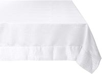 Violet Linen Tafelkleed, linnen, wit, 457 x 177,8 cm (rechthoekig)