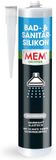 MEM Bouw- & Raamsilicone, 300 ml, Wit