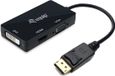 Equip 133441 video kabel adapter 0,24 meter DisplayPort DVI-D + VGA (D-Sub) + HDMI Zwart