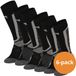Xtreme Sockswear Xtreme Snowboard Sokken - Multi Black - Maat 35/38 - 6 paar