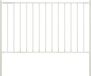 vidaXL Schuttingpaneel Woerden met stalen palen 1,7x1 m blanc