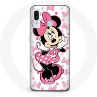 Maniacase Hoesje voor Samsung Galaxy A40 Minnie Mouse Schattig Cartoon Roze