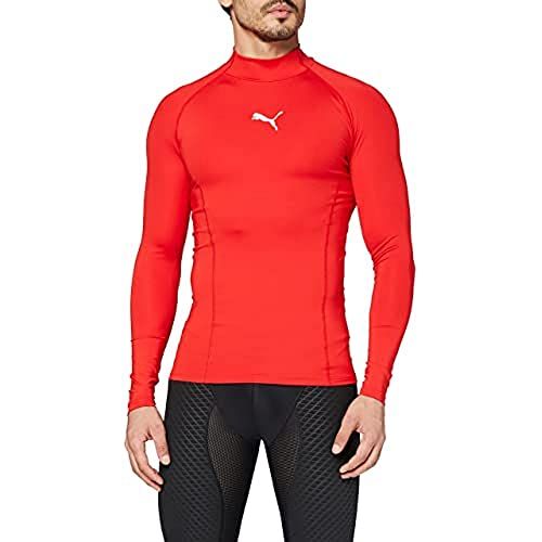 PUMA Herren LIGA Baselayer Tee LS Warm Shirt - Red - L - 4059505733001