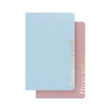 Kokonote - Set van 2 A5 Nude Sky Basic Studio Notitieboeken - Multicolours
