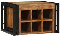 vidaXL Casier à vin - Acacia massif - 46 x 35 x 27,5 cm