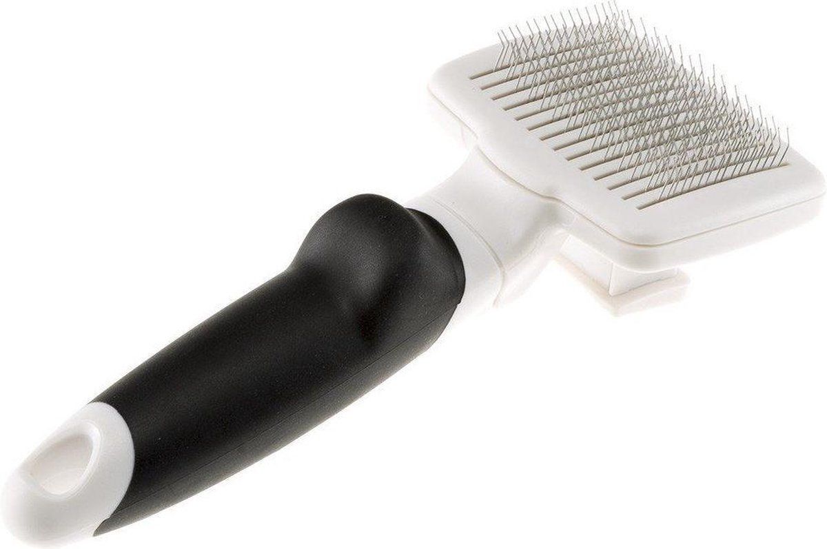 Ferplast Dierenborstel 19,5 Cm Staal/rubber Wit/zwart