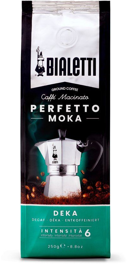 Bialetti Perfetto Moka Deka - Gemalen koffie - Cafeïnevrij - 250 gram