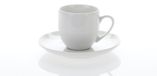 Thun 1794 Saphyr, Tasse und Untertasse, tschechisches Porzellan, 170 ml, weiß