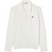 LACOSTE Polo classique, manche longue, blanc