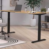 Germania Bureautafel Hermoso | 180 x 80 x 120 cm | Navarra Oak-design | Bruin | Elektrisch Verstelbaar