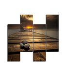 Homemania 4, natuur en landschappen per woonkamer, meerkleurig, 76 x 0,3 x 50 cm, HM204PMDF280, MDF
