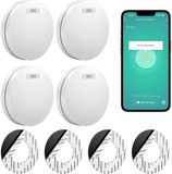 SAVS SM11W Détecteur de fumée intelligent avec wifi 4-pack