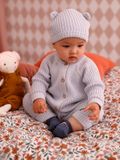 Vertbaudet Babyset met tricot overal en bijpassende muts met oortjes