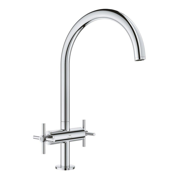 Grohe Grohe Atrio tweegreeps keukenmengkraan c-uitloop chroom 30609000