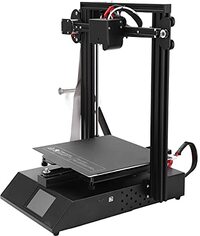 AOER 3D-printer, hoge nauwkeurigheid 3D-printer Graan warm bed-ontwerp niet gemakkelijk te dragen 0,1 mm zeer nauwkeurig afdrukken voor Cura(Europese standaard 250V)
