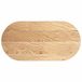 VidaXL Tafelblad 100x50x2 cm ovaal massief eikenhout