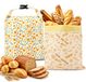 Solidchoice - Set de 2 Sacs à pain réutilisables en cire d'abeille avec fermeture éclair