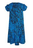 Faina Jurk blauw / zwart