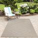 Morhane Patara Zigzag buitenkleed laagpolig loper 80x250cm beige