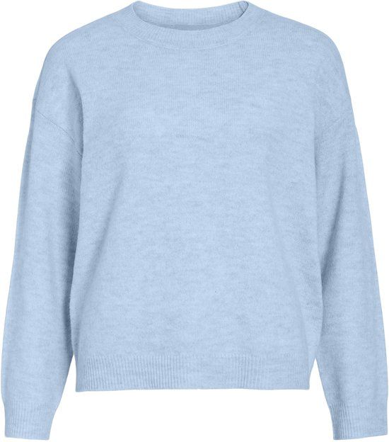 VILA VILIGA L/S O-NECK KNIT TOP NOOS Dames Gebreide Trui M Nantucket Breeze
