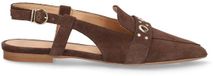 Manfield Slingbacks en Daim Marron Taille 42