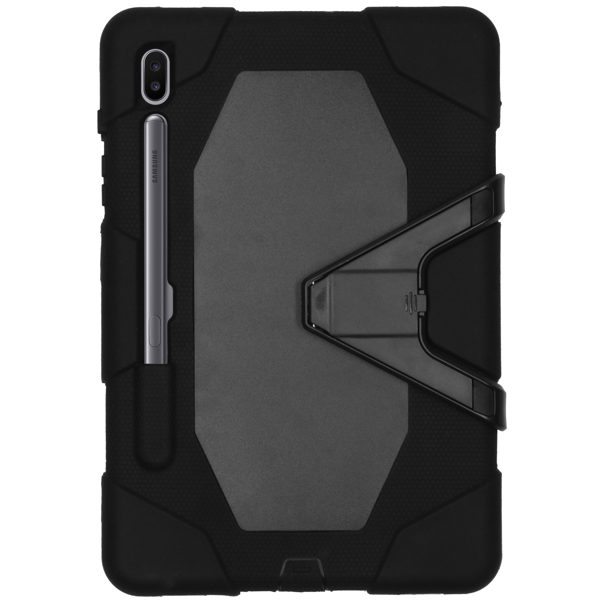 - Extreme Protection Army Backcover Samsung Galaxy Tab S6 tablethoes - Zwart