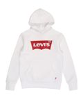 Levi's Lvb Batwing-sweatshirt met capuchon en capuchon voor jongens (pak van 1), Wit.