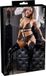 Cottelli Collection Bondage Lingerie Set met Handboeien en Open Kruis en Tepel Sluiting – Maat S – Zwart