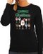 Bellatio Decorations Foute Kersttrui/Sweater Dames - Kerst Wijn - Zwart - All I Want For Christmas XXL