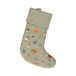Chaussette de Noël, coton recyclé, trésors de la forêt, 35 cm