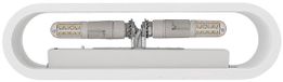 Lindby - wandlamp - 2lichts - Gips - H: 12 cm - G9 - wit