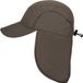Hatland - Verkoelende UV pet met nekbescherming voor heren - Malcolm - Olijf - maat S/M (56CM)