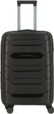 Polestream Strz by Asteroid 4 wielen Trolley M 64 cm met uitbreidingsplooi - Harde bagage - TSA slot - black