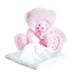 Doudou et Compagnie DC3551 TROP MIMI - roze beerjongen met zakdoek, roze