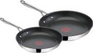 Merkloos 2-delige pannenset 24-28 cm roestvrij staal