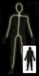 Fiestas Guirca Halloween Glow in the dark kostuum voor volwassenen