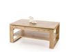 Table basse relevable couleur chêne 120 x 65 cm