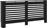 vidaXL Radiatorombouw 172x19x81 cm MDF zwart