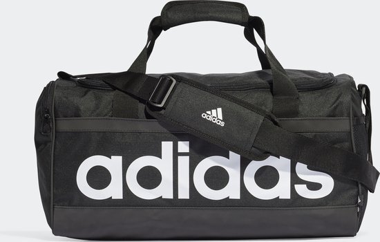 Adidas Linear Duffel M Sporttas voor volwassenen, uniseks, zwart/wit (meerkleurig), eenheidsmaat