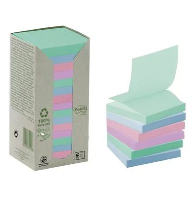 3M Post-it Zelfklevend Notitiepapier Vierkant 76 x 76 mm Pastelkleuren 100 vel