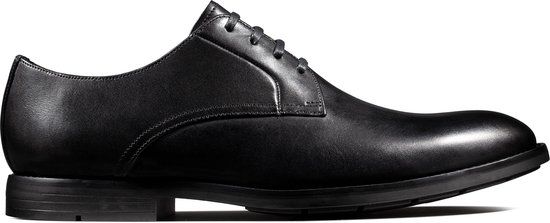 Clarks Ronnie Walk Heren Zwart Leer Maat 39.5