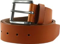 BOSS Leren Riem Joris Cognac Lichtbruin