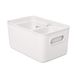 TATAY Wc Borstel met Toiletborstel zonder Houder met Roestvrijstalen | 8x8x35 cm | Inclusief Greep | Eenvoudig Te Reinigen | Solide Bouw | Handige Details | Onderhoudsvriendelijke Opbouw, Wit